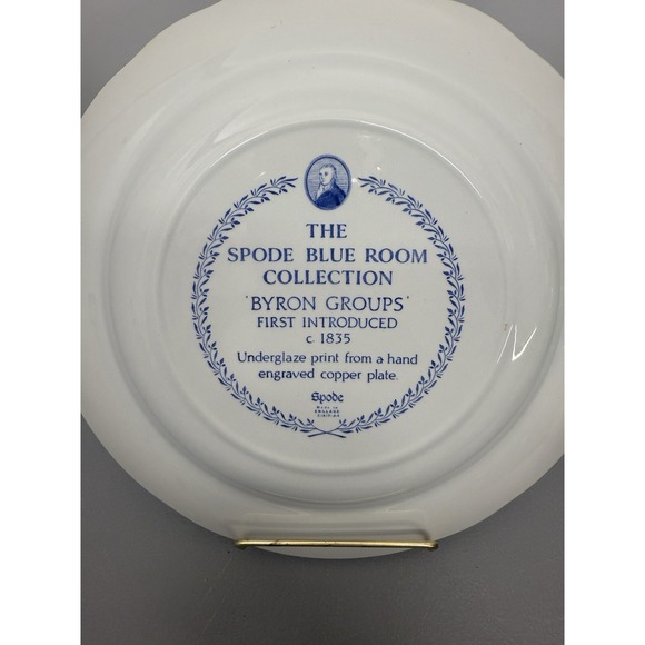 Spode England Blue Room Collection Byron Groups‎ Dinner Plate 10 3/8 inches *** - Picture 4 of 6